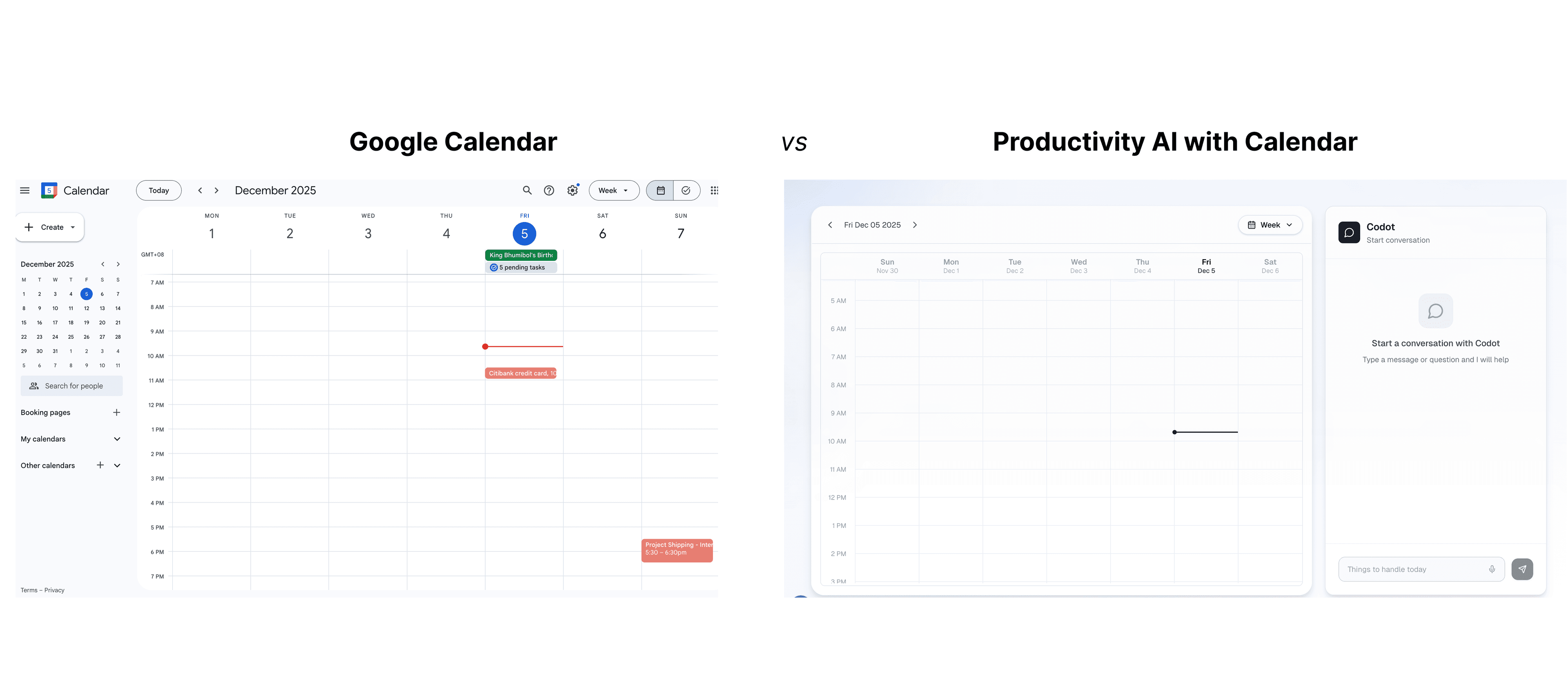 Beyond Google Calendar: Meet Codot, Your AI Chief of Staff (Web, iOS, Watch)